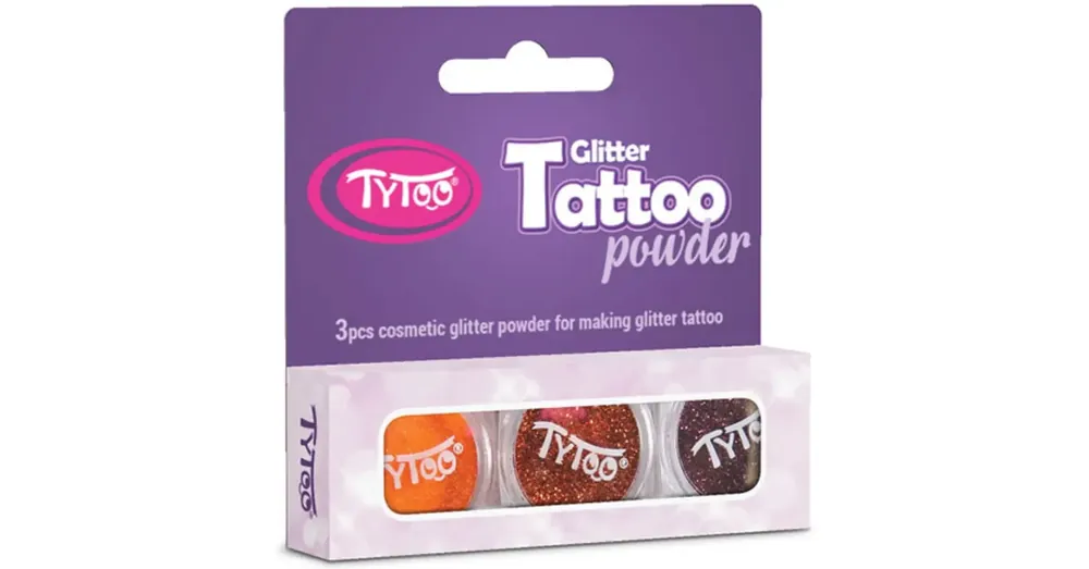 Legkelendőbb TyToo Csillámpor szett 3 × 2,5 ml Narancssárga, Világosbarna, Barna