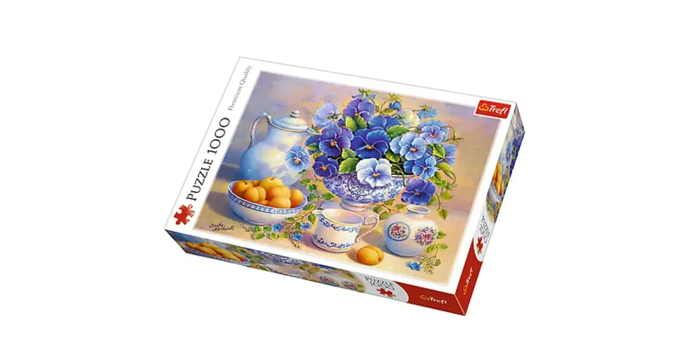 Szezonális akció Kék csokor 1000 db-os puzzle -Trefl