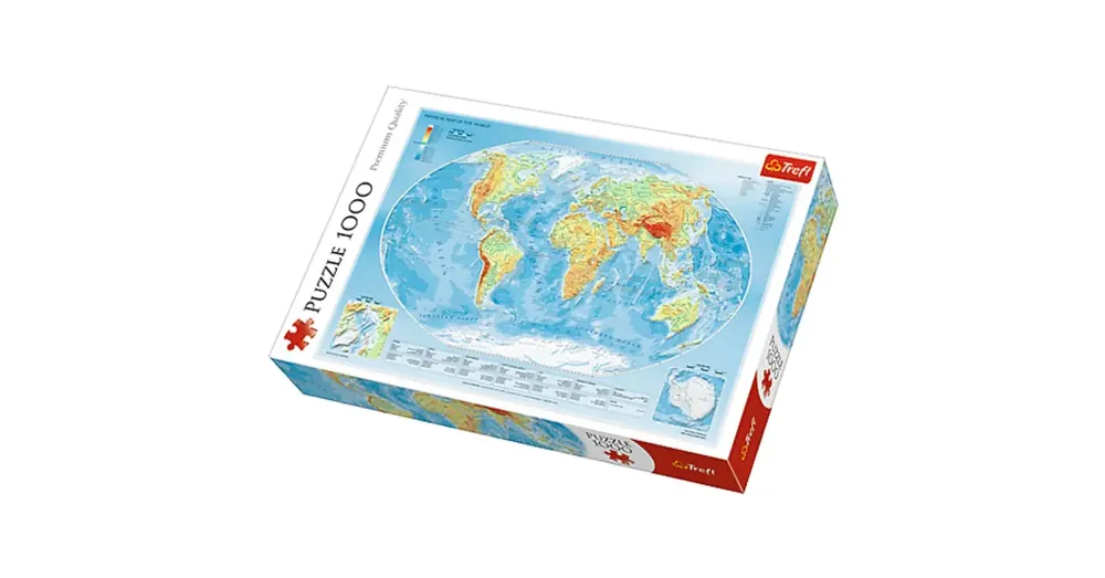 A Föld fizikai térképe 1000 db-os Puzzle – Trefl Korlátozott ajánlat