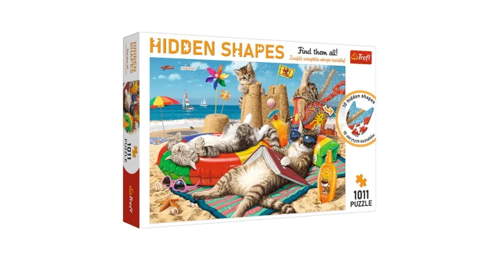 Hidden Shapes Feline nyaralás 1000 db-os puzzle – Trefl Biztonságos fizetés