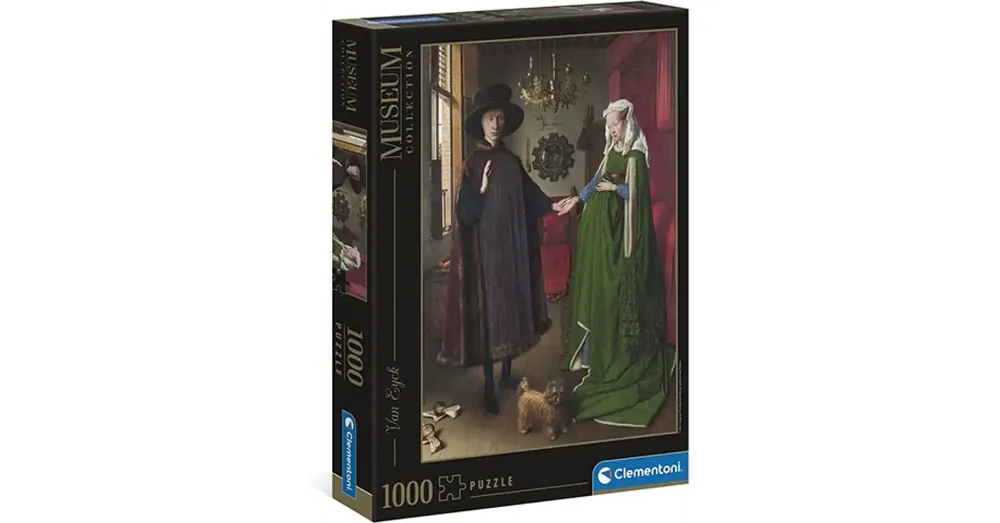 Vedd meg online Jan van Eyck Arnolfini házaspár Múzeum HQC puzzle 1000 db-os – Clementoni
