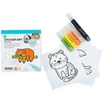 Árcsökkenés Sticker Art Állatok színezhető matrica szett – Comansi