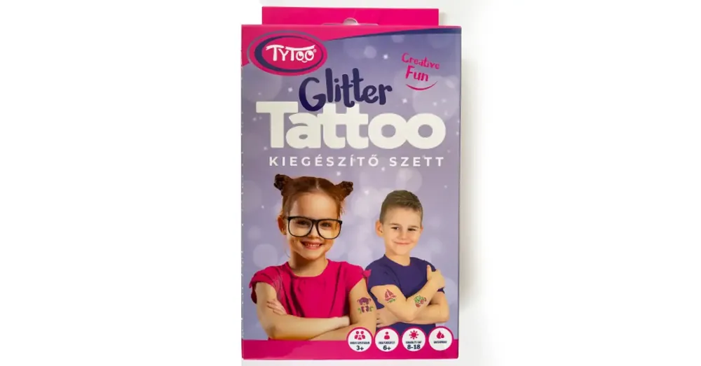 TyToo Mesék kiegészítő csillámtetoválás szett Gyors szállítás