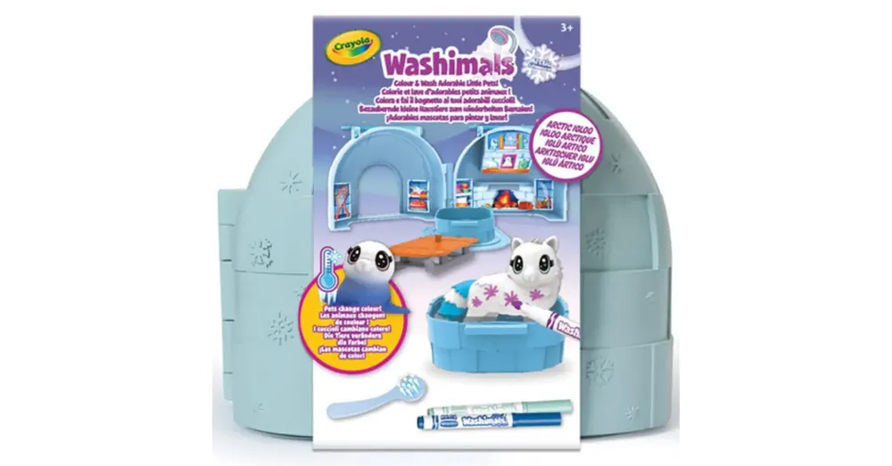 Gyors kiszállítás Crayola Washimals Jeges kalandok az igluban játékszett