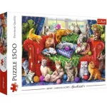 Akció Kiscicák a kanapén 1500 db-os puzzle – Trefl