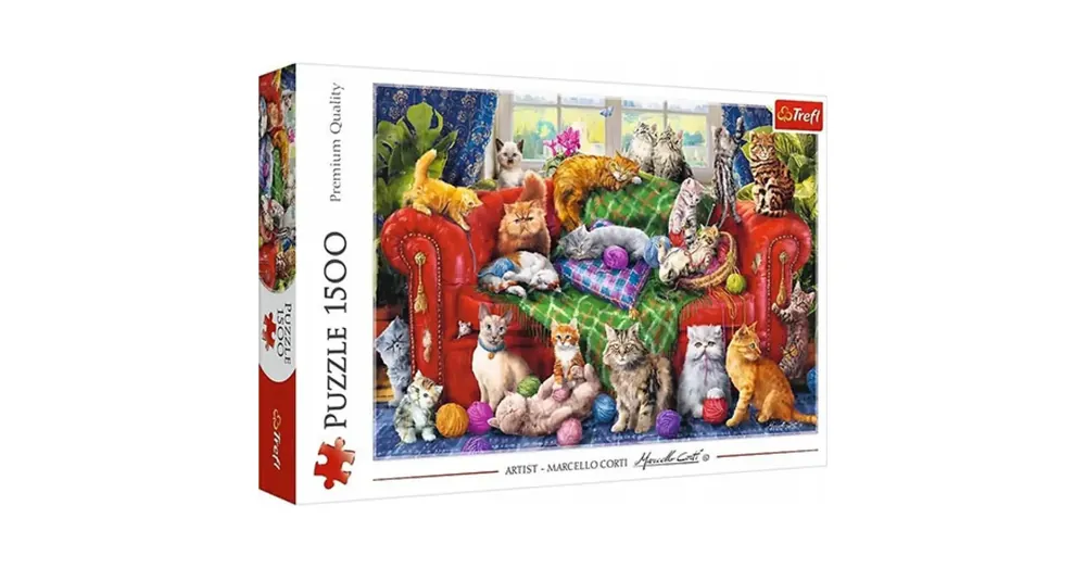 Akció Kiscicák a kanapén 1500 db-os puzzle – Trefl