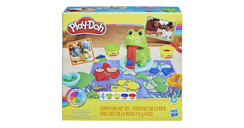 Kedvezmény Play-Doh Békák és színek kezdő készlet 4 db gyurmával – Hasbro