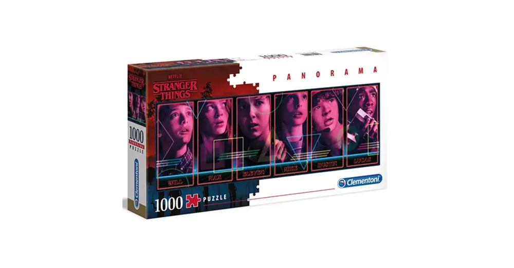 Stranger Things panoráma puzzle 1000 db-os – Clementoni Azonnali szállítás