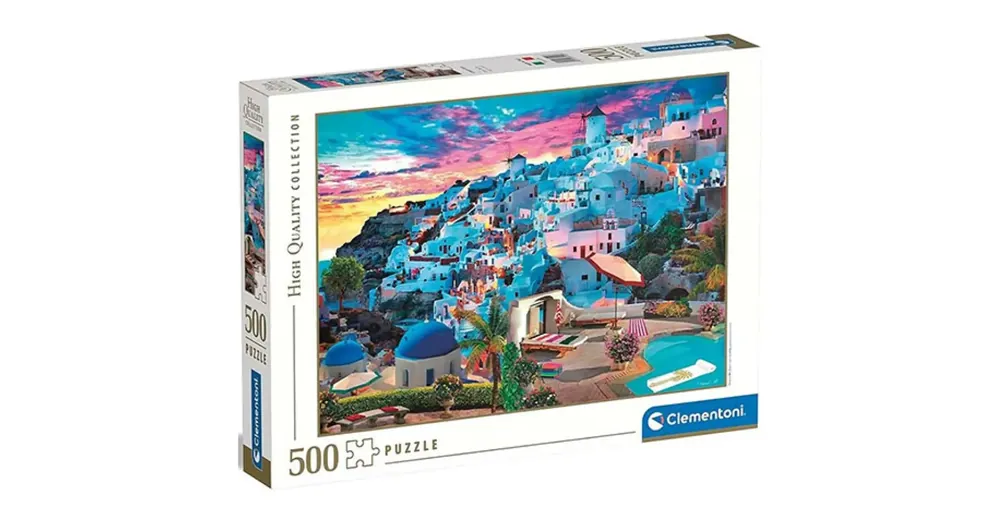 Prémium Kilátás Santorini szigetén HQC puzzle 500 db-os – Clementoni