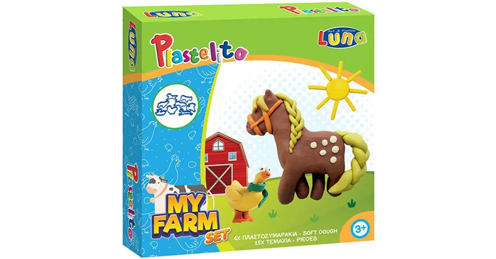Bestseller Plastelito Farm gyurma szett formákkal