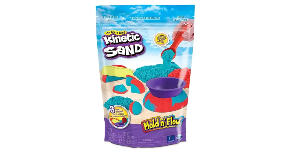 Vásárlói kedvenc Kinetic Sand Mold N‘ Flow homokgyurma 680g – Spin Master