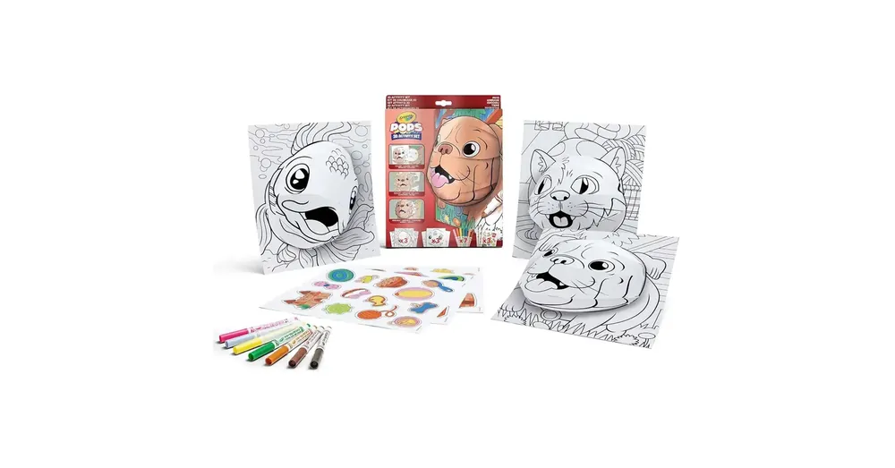 Utolsó esély Crayola POP‘s 3D-s foglalkoztató színező füzet – Kisállatok