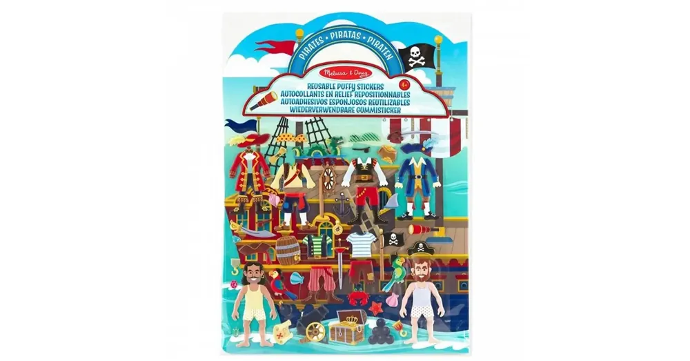 Bestseller Kalózos pufi matrica készlet – Melissa Doug