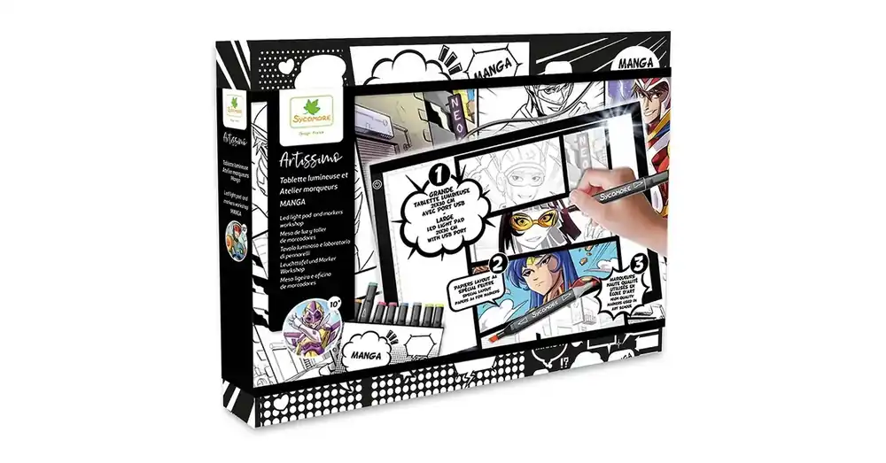 Sycomore Artissimo Manga színező nagy szett LED táblával Outlet