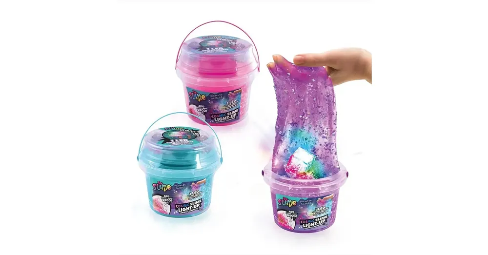 Legnépszerűbb So Slime LED-el világító kozmikus slime vödörben többféle változatban