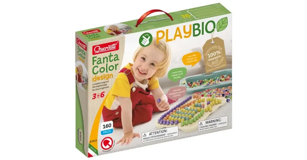 Utolsó esély Quercetti Play Bio Fantacolor Design pötyi 162 db-os