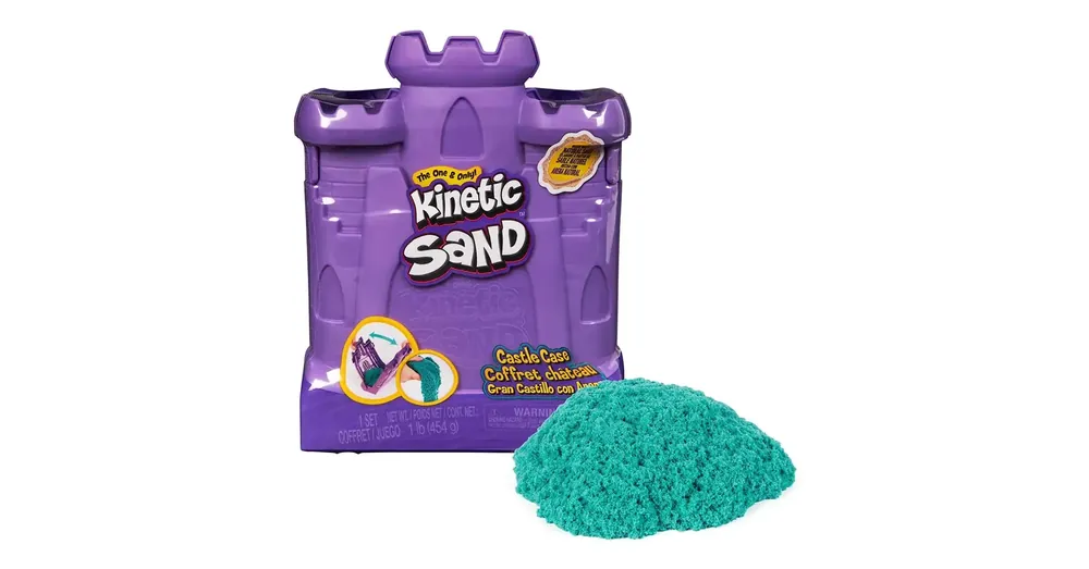 Árengedmény Kinetic Sand Castle Case homokgyurma szett 454g – Spin Master