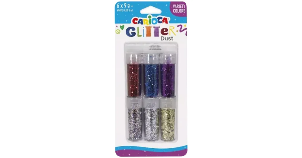 Carioca Glitter Dust 6 db-os csillámpor szett tégelyben – Színvariációk Nézd meg most
