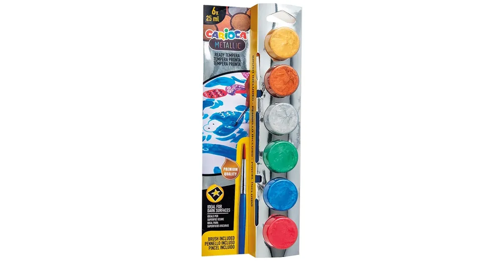 Metallic tempera szett 6×25ml – Carioca Végkiárusítás