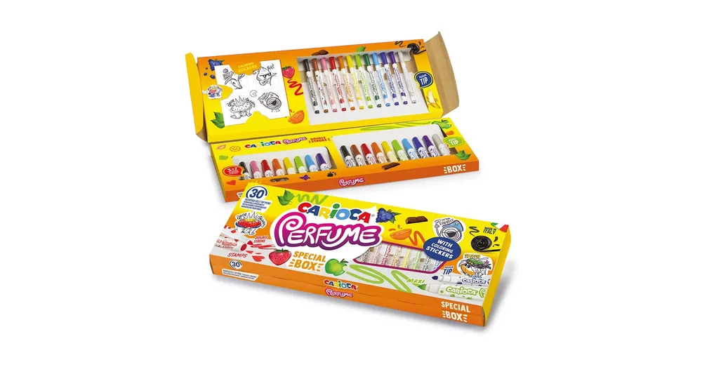 Népszerű Perfume Special box 30 db-os szett matricákkal – Carioca