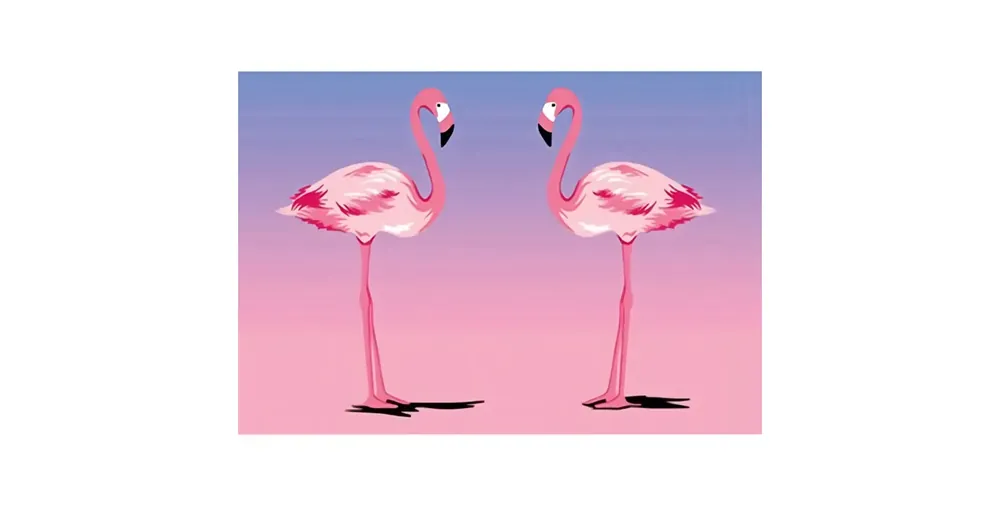 Gyémántszemes kirakó Flamingók gyémántfestő szett 10×15 cm Expressz szállítás