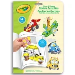 Crayola Mini Kids Járgányok 32 oldalas színezőfüzet matricákkal Gyors szállítás