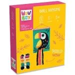 WowBox Makramé falidísz kreatív készlet tukán mintával Outlet