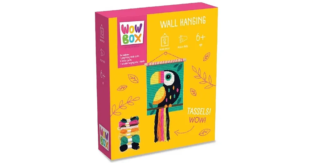 WowBox Makramé falidísz kreatív készlet tukán mintával Outlet