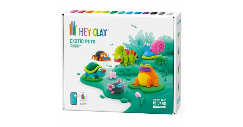 Hey Clay Egzotikus állatok nagy gyurmaszett telefonos applikációval Outlet