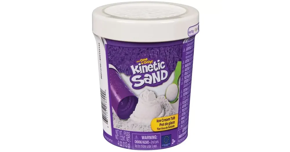 Gyors szállítás Kinetic Sand Fagyis doboz fehér homokgyurmával – Spin Master