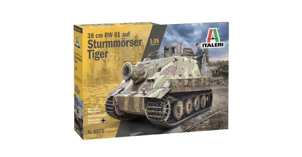 Italeri 1/35 38 cm RW 61 auf STURMMORSER TIGER tank makett Legjobb ár
