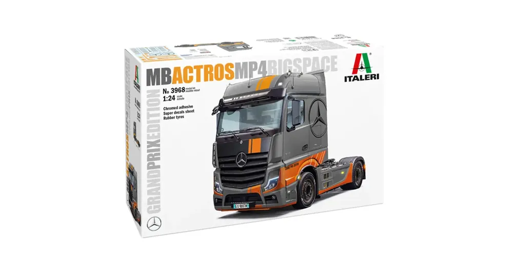 Italeri 1/24 Mercedes-Benz Actros MP4 Big Space kamion makett Újdonság