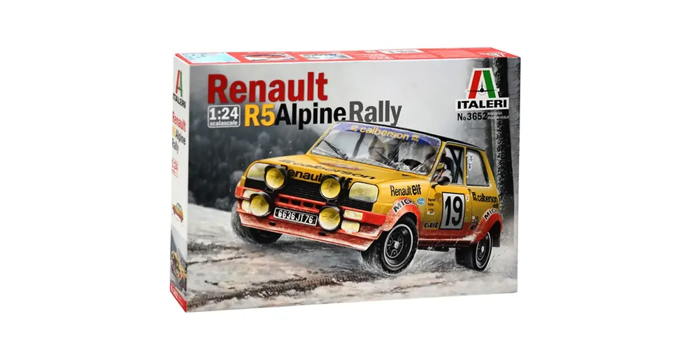 Legjobb ár Italeri 1/24 Renault R5 Alpine Rally autómakett