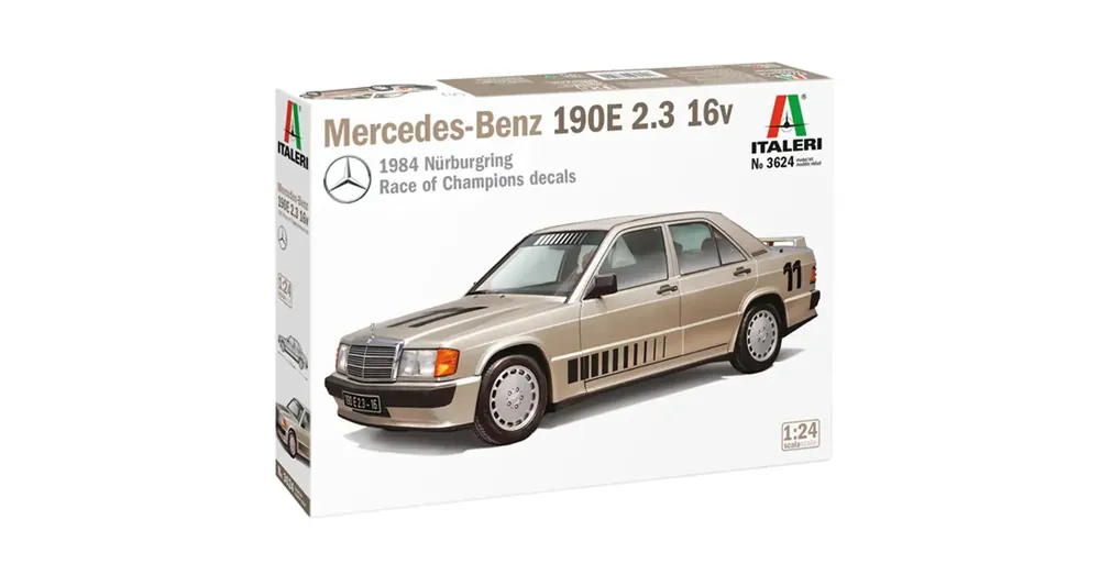 Italeri 1/24 Mercedes-Benz 190E 2.3 16V autó makett Népszerű