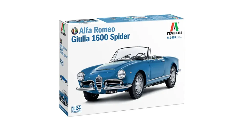 Exkluzív ajánlat Italeri 1/24 Alfa Romeo Giulia 1600 Spider autó makett