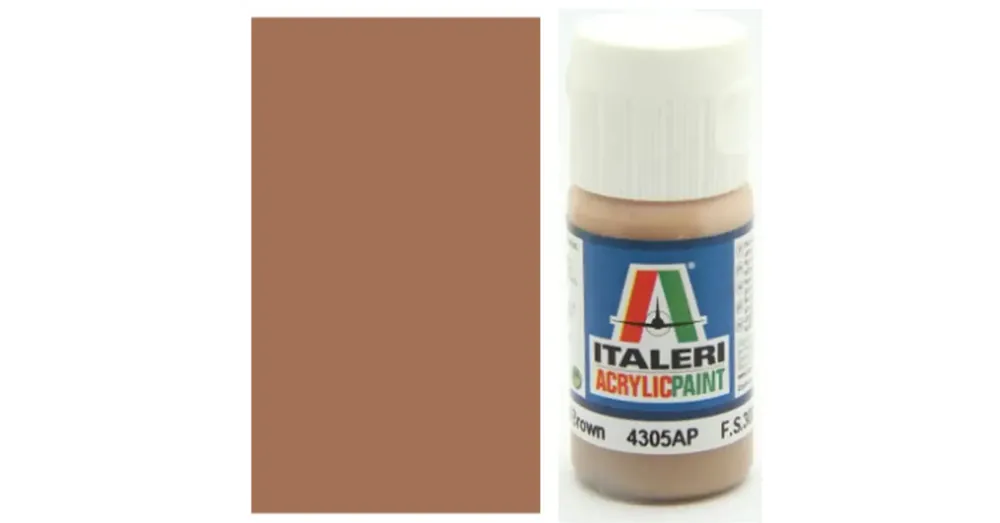 Biztonságos fizetés Italeri Flat Light Brown (4305AP) – Matt világos barna makett festék 20ml
