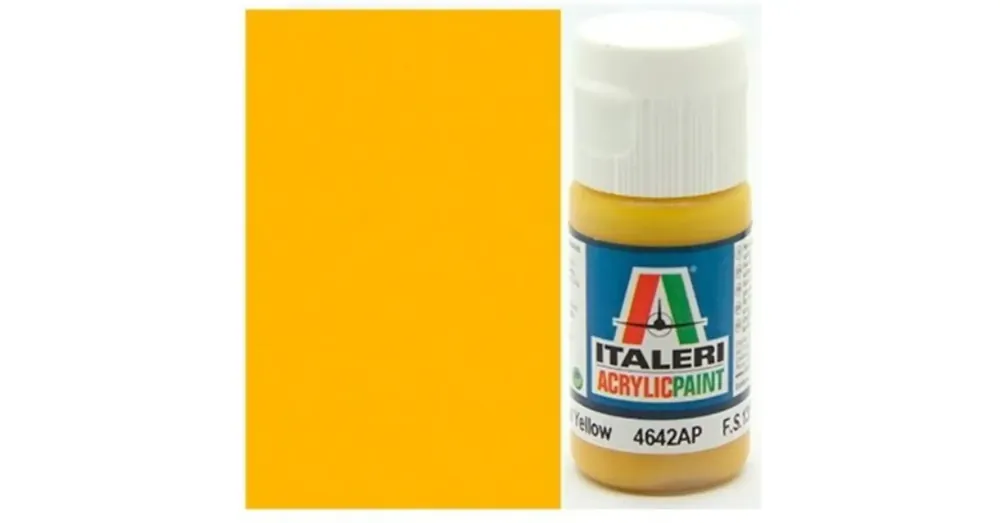 Végkiárusítás Italeri Gloss Yellow (4642AP) – Fényes sárga makett festék 20ml