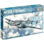 Italeri 1/72 Bf 110 C Zerstörer vadászrepülőgép makett Akció