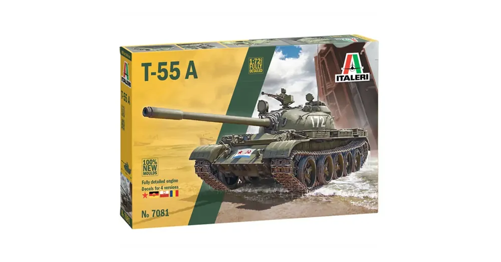 Vásárlói kedvenc Italeri 1/72 T-55A tank makett