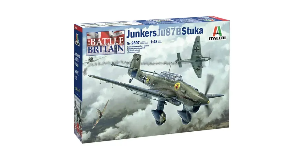 Biztonságos fizetés Italeri 1/48 Junkers Ju 87B Stuka repülőgép makett