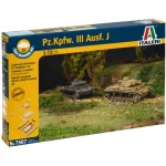 Kedvezményes ár Italeri 1/72 Pz.Kpfw. III Ausf. J tank 2 db-os makett szett