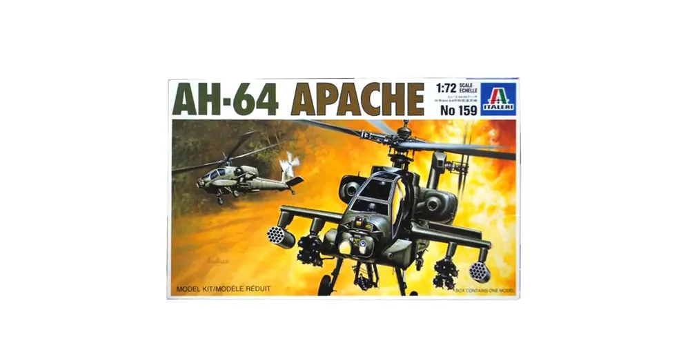 Csak ma Italeri 1/72 AH-64 Apache helikopter makett