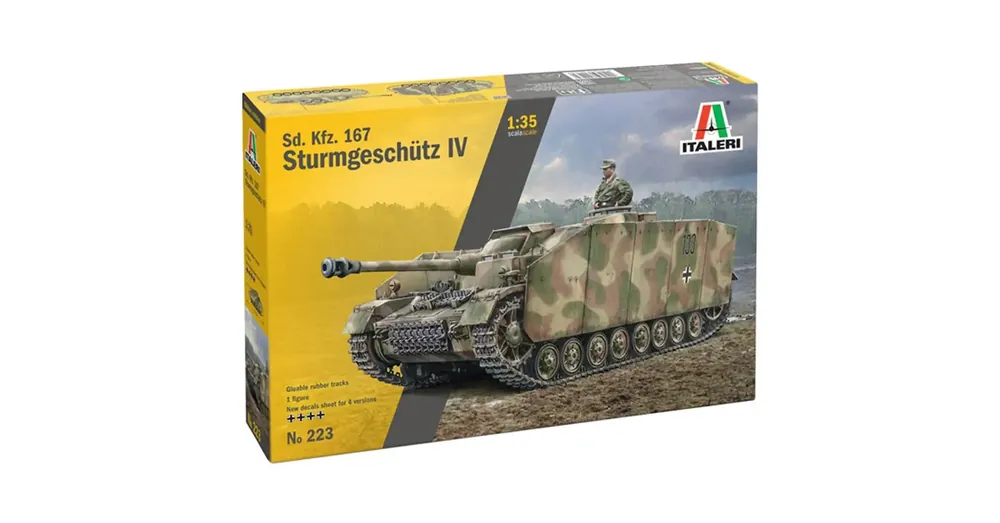 Italeri 1/35 Sd.Kfz. 167 Sturmgeschütz IV rohamlöveg makett Expressz kézbesítés
