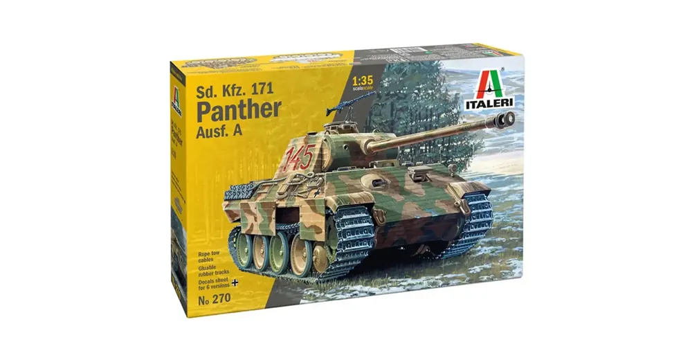 Italeri 1/35 Sd.Kfz. 171 Panther Ausf. A harckocsi makett Népszerű