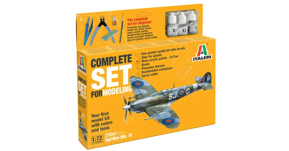 Italeri 1/72 Spitfire Mk. IX repülőgép makett szett Újdonság