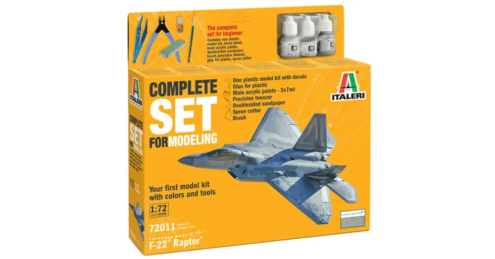 Akció Italeri 1/72 F-22 Raptor repülőgép makett szett