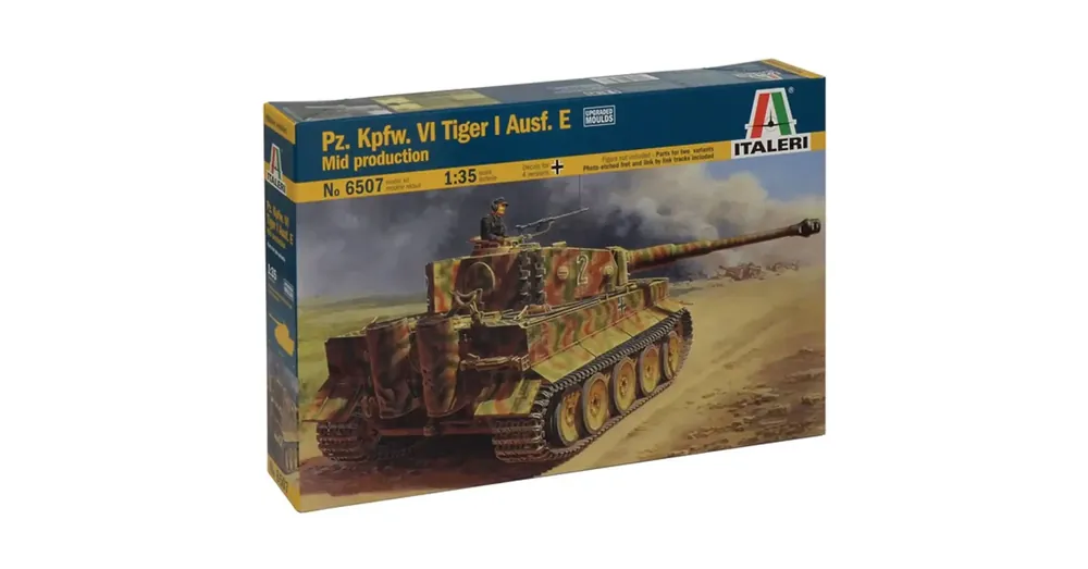Italeri 1/35 Pz.Kpfw. VI Tiger I Ausf. E harckocsi makett Biztonságos fizetés