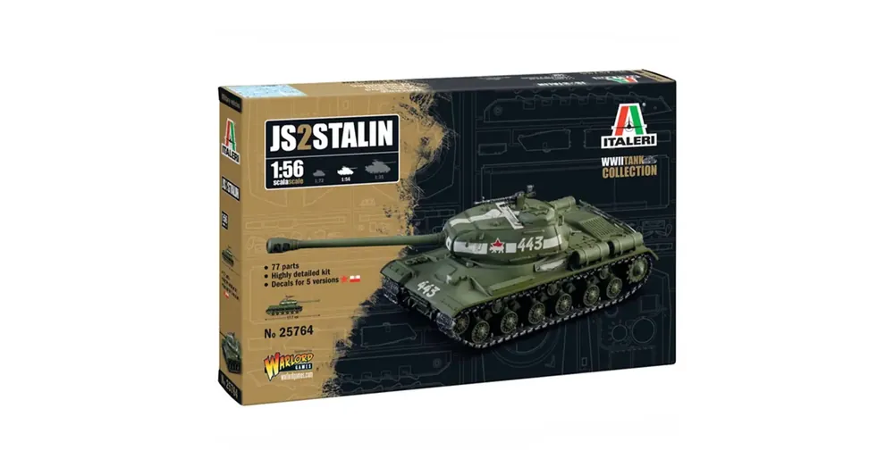 Italeri 1/56 JS2 Stalin tank makett Biztonságos vásárlás