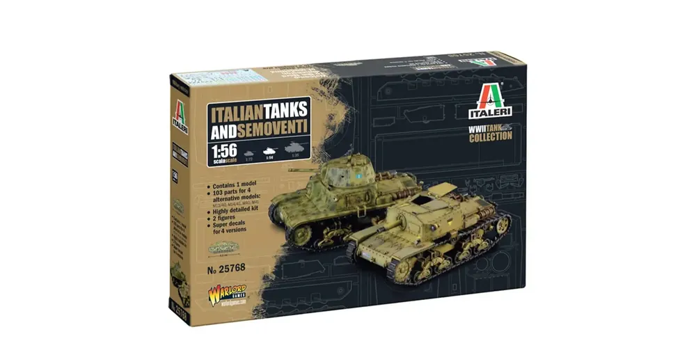 Expressz kézbesítés Italeri 1/56 Italian Tanks Semoventi tank makett