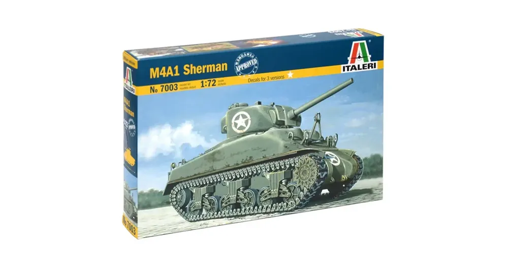 Italeri 1/72 M4A1 Sherman tank makett Szuper akció